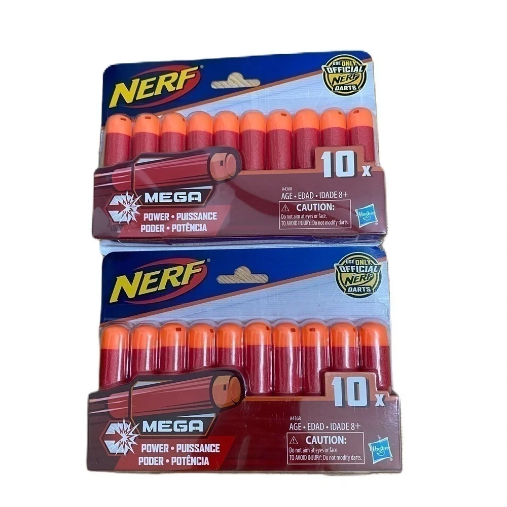 Nerf Mega Bullet Bundle Lot NEW 10X Foam Kids Toy 2 Packs